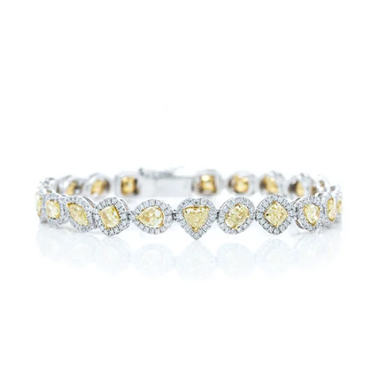 Diamond sale halo bracelet